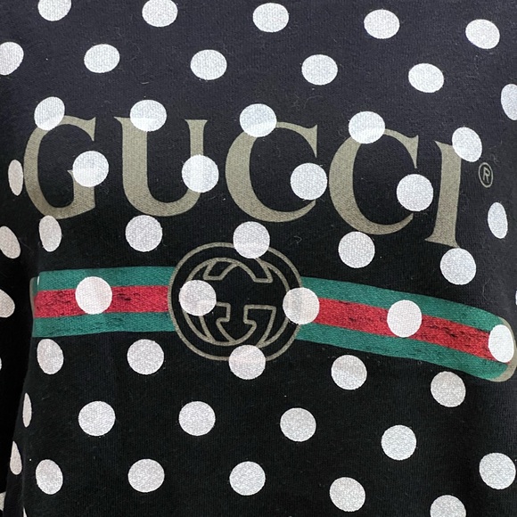 Gucci Black Sweater with White Polka Dots - Picture 7 of 12